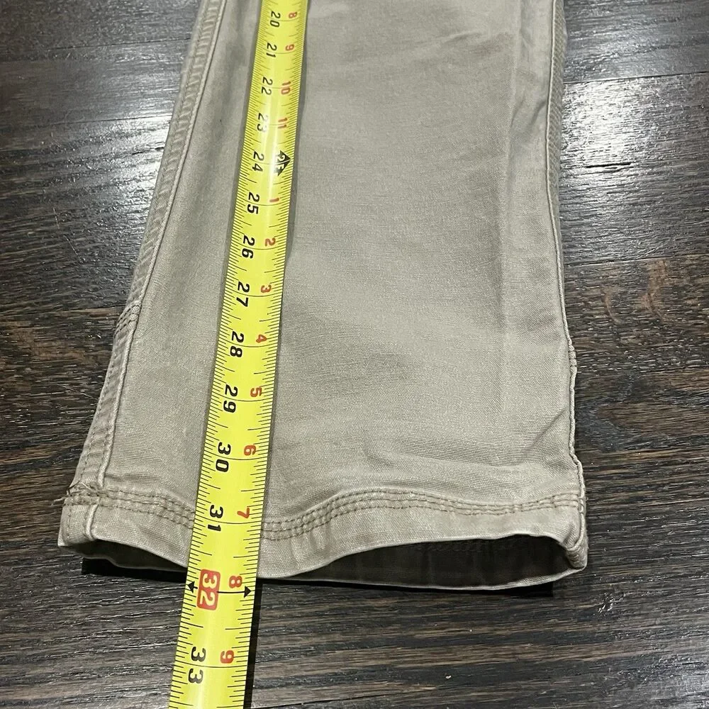 PrAna Bronson Pants Men's 28x32‎  Brown Washed Canvas Hiking Gorpcore (30x32)